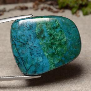 Chrysocolle Multicolore naturelle Forme fantaisie, 41.09 ct, Opaque