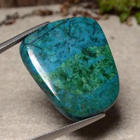 Chrysocolle Multicolore naturelle Forme fantaisie, 41.09 ct, Opaque