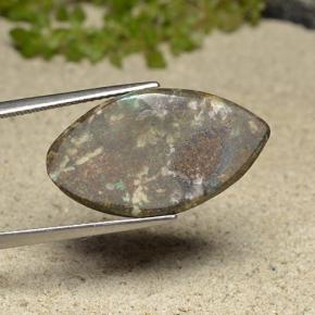 Chrysocolle Multicolore naturelle Marquise, 15.73 ct, Opaque