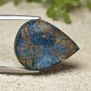 Chrysocolle Multicolore naturelle En forme de poire, 17.52 ct, Opaque