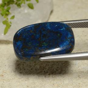 Chrysocolle Multicolore naturelle Coupe coussin, 17.41 ct, Opaque