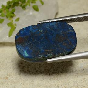 Chrysocolle Multicolore naturelle Coupe coussin, 17.41 ct, Opaque