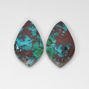 Achetez naturel 14,41ct multicolore chrysocolle gems, forme fantaisie, en provenance australie chez gemselect. en stock, livraison internationale!