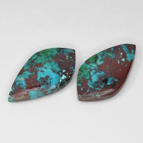 Achetez naturel 14,41ct multicolore chrysocolle gems, forme fantaisie, en provenance australie chez gemselect. en stock, livraison internationale!