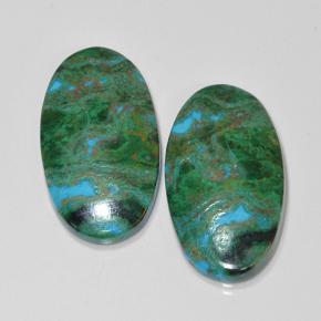 Achetez naturel 20.66ct Multicolore Chrysocolle gems, Coupe ovale, En provenance Australie chez GemSelect. En stock, livraison internationale!