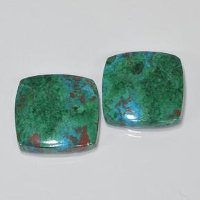 Achetez naturel 17,54ct multicolore chrysocolle gems, coupe coussin, en provenance australie chez gemselect. en stock, livraison internationale!