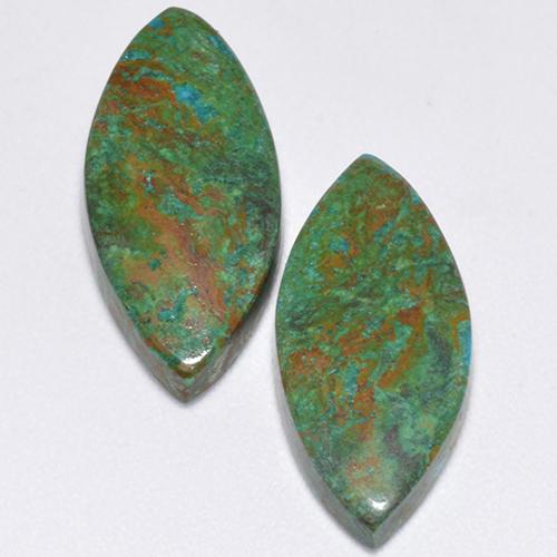 Achetez naturel 8,61ct multicolore chrysocolle gems, marquise, en provenance australie chez gemselect. en stock, livraison internationale!