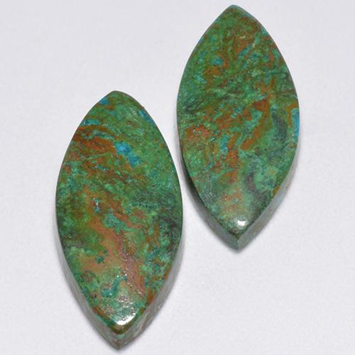 Achetez naturel 8,61ct multicolore chrysocolle gems, marquise, en provenance australie chez gemselect. en stock, livraison internationale!
