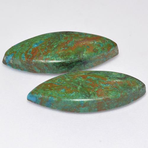 Achetez naturel 8,61ct multicolore chrysocolle gems, marquise, en provenance australie chez gemselect. en stock, livraison internationale!