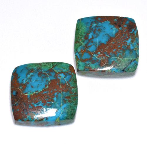 Achetez naturel 13,01ct multicolore chrysocolle gems, coupe coussin, en provenance australie chez gemselect. en stock, livraison internationale!