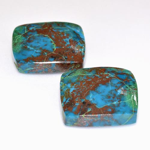 Achetez naturel 13,01ct multicolore chrysocolle gems, coupe coussin, en provenance australie chez gemselect. en stock, livraison internationale!