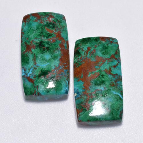 Achetez naturel 14,61ct multicolore chrysocolle gems, coupe coussin, en provenance australie chez gemselect. en stock, livraison internationale!