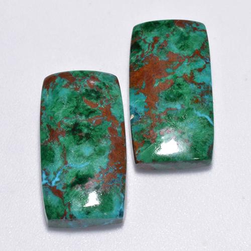 Achetez naturel 14,61ct multicolore chrysocolle gems, coupe coussin, en provenance australie chez gemselect. en stock, livraison internationale!