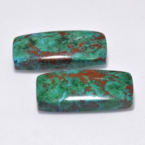 Achetez naturel 14,61ct multicolore chrysocolle gems, coupe coussin, en provenance australie chez gemselect. en stock, livraison internationale!