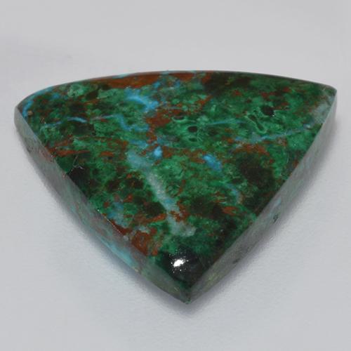 Chrysocolle Multicolore naturelle Trillion, 9.16 ct, Opaque