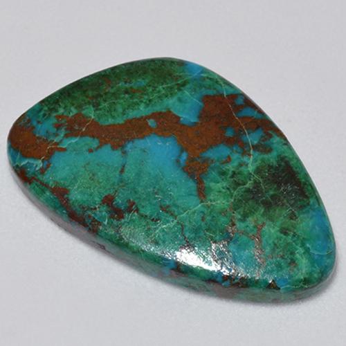 Chrysocolle Multicolore naturelle Forme fantaisie, 6.24 ct, Opaque