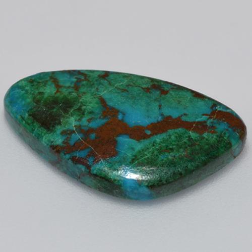 Chrysocolle Multicolore naturelle Forme fantaisie, 6.24 ct, Opaque