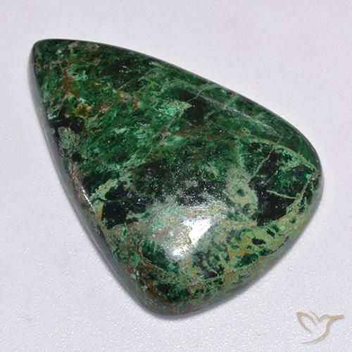 Chrysocolle Multicolore naturelle En forme de poire, 36.77 ct, Opaque