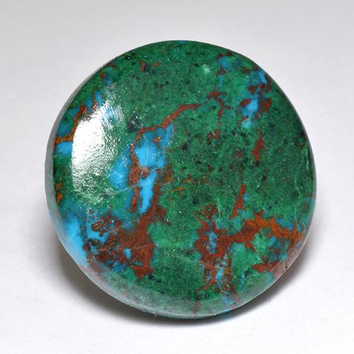 Chrysocolle Multicolore naturelle Coupe roude, 8.66 ct, Opaque