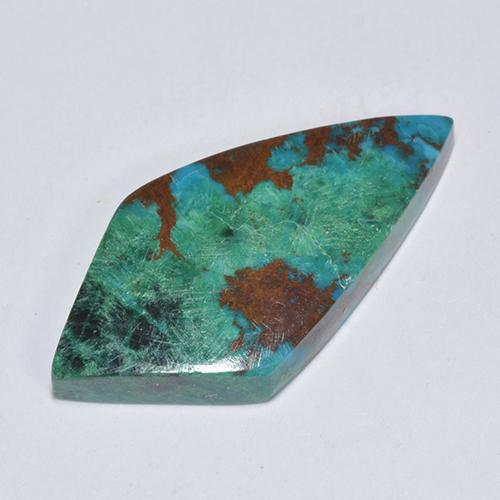 Chrysocolle Multicolore naturelle Forme fantaisie, 6.57 ct, Opaque
