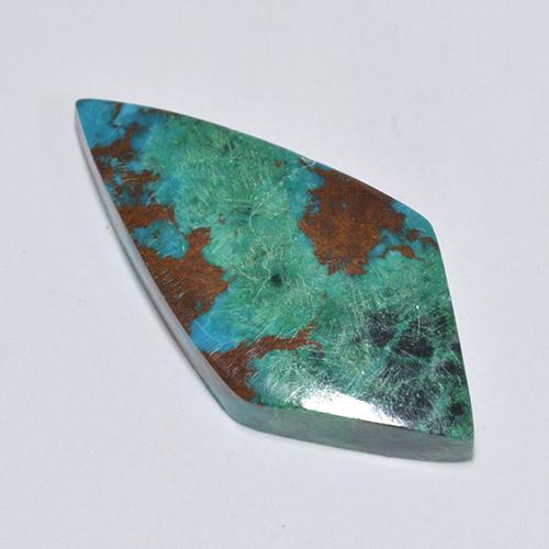 Chrysocolle Multicolore naturelle Forme fantaisie, 6.57 ct, Opaque