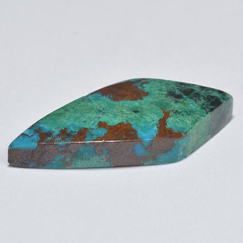 Chrysocolle Multicolore naturelle Forme fantaisie, 6.57 ct, Opaque