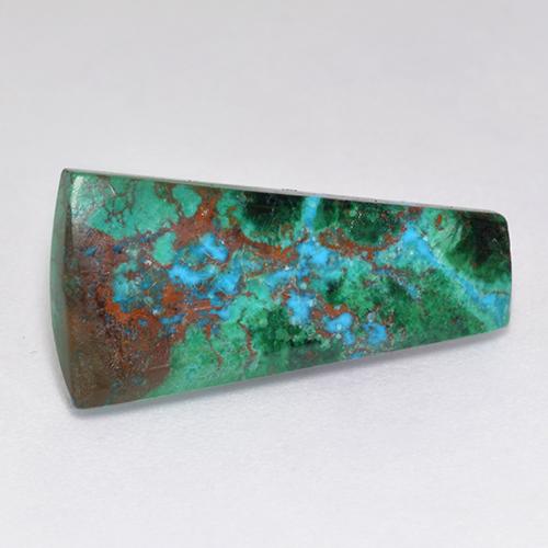 Chrysocolle Multicolore naturelle Forme fantaisie, 5.47 ct, Opaque