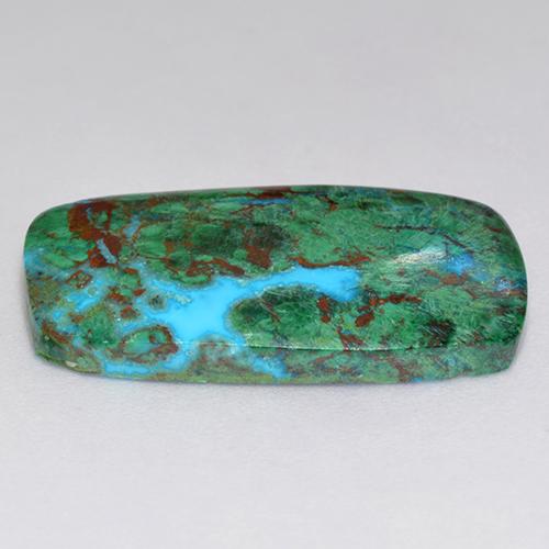Chrysocolle Multicolore naturelle Coupe coussin, 11.95 ct, Opaque