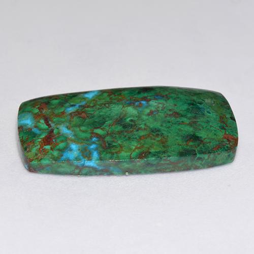 Chrysocolle Multicolore naturelle Coupe coussin, 11.63 ct, Opaque