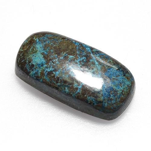 Chrysocolle multicolore naturelle coupe coussin, 11,89 ct, opaque