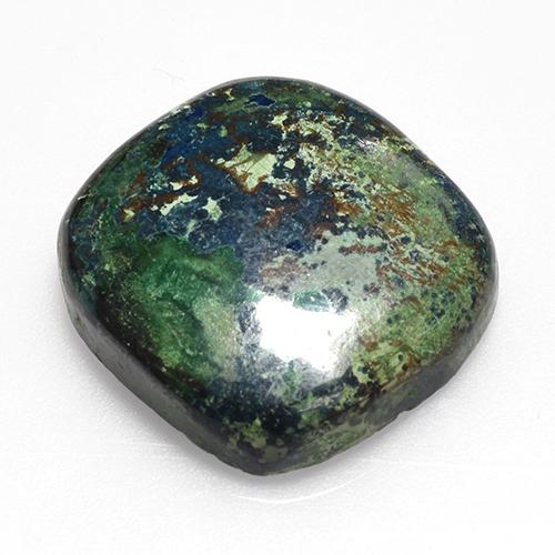Chrysocolle Multicolore naturelle Coupe coussin, 18.86 ct, Opaque