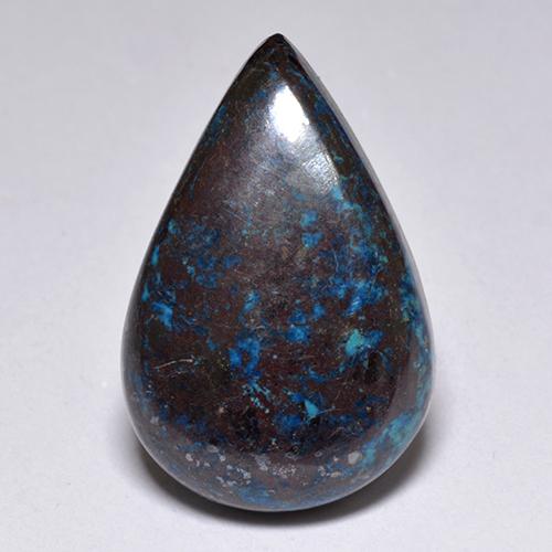 Chrysocolle Multicolore naturelle En forme de poire, 11.31 ct, Opaque
