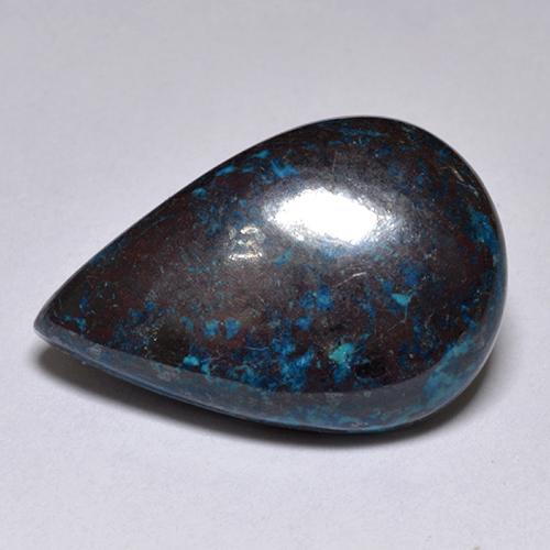 Chrysocolle Multicolore naturelle En forme de poire, 11.31 ct, Opaque