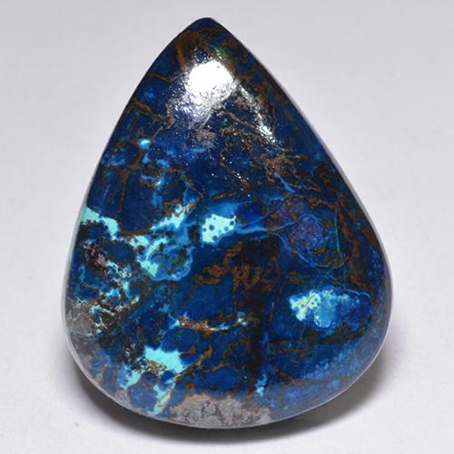Chrysocolle Multicolore naturelle En forme de poire, 23.66 ct, Opaque