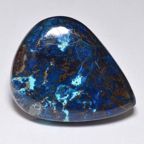 Chrysocolle Multicolore naturelle En forme de poire, 23.66 ct, Opaque