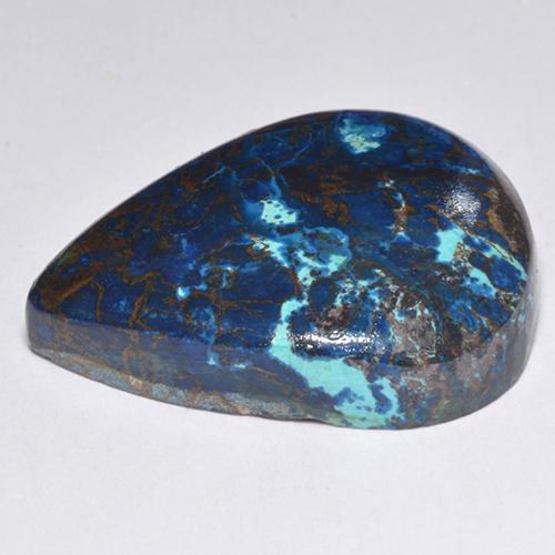 Chrysocolle Multicolore naturelle En forme de poire, 23.66 ct, Opaque