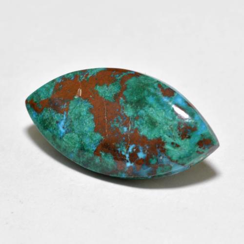 Chrysocolle Multicolore naturelle Marquise, 7.10 ct, Opaque