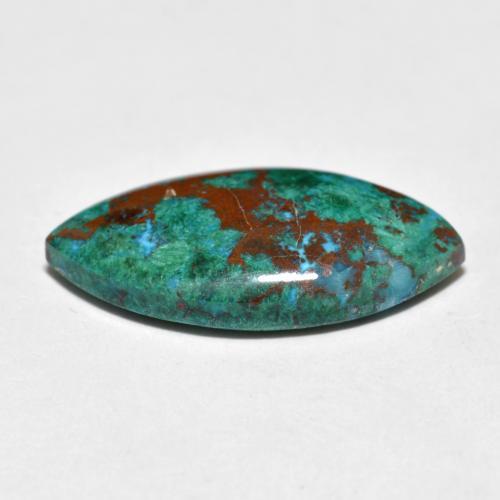 Chrysocolle Multicolore naturelle Marquise, 7.10 ct, Opaque