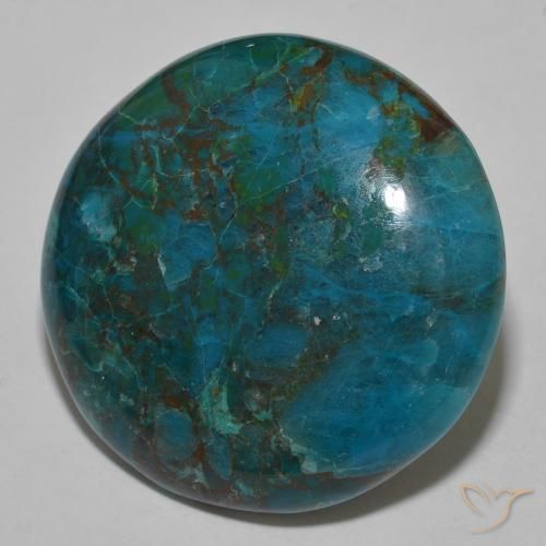 44.00ct Naturel Multicolore Chrysocolle, Tour, Opaque