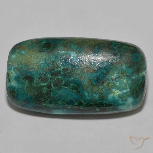 Chrysocolle Multicolore naturelle Coussin, 22.39 ct, Opaque