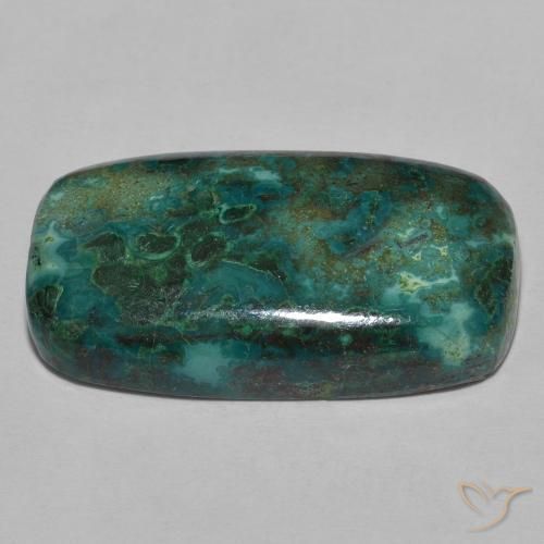 Chrysocolle Multicolore naturelle Coussin, 22.39 ct, Opaque