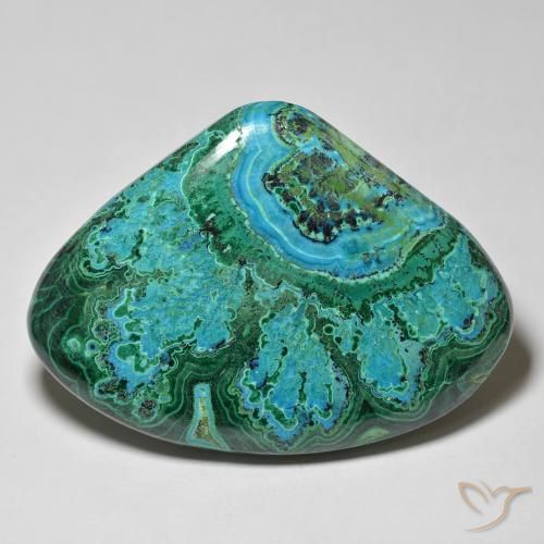 67.24ct Naturel Multicolore Chrysocolle, En forme de poire, Opaque