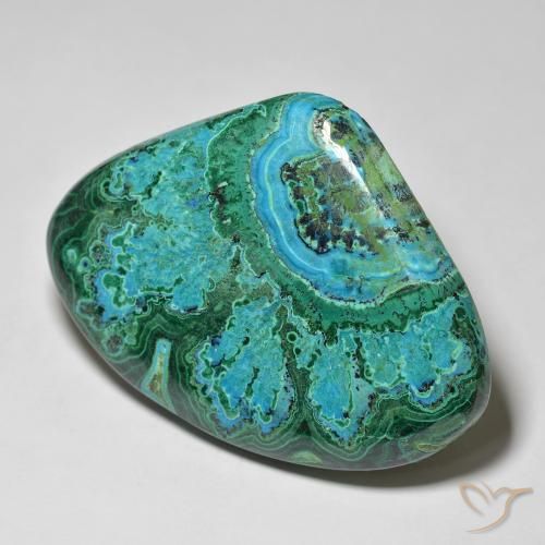 Chrysocolle Multicolore naturelle En forme de poire, 67.24 ct, Opaque