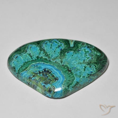 Chrysocolle Multicolore naturelle En forme de poire, 67.24 ct, Opaque