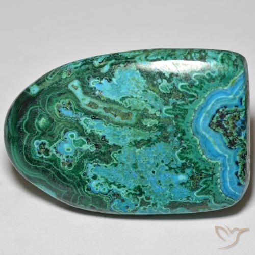 69.97ct Naturel Multicolore Chrysocolle, Fantaisie, Opaque