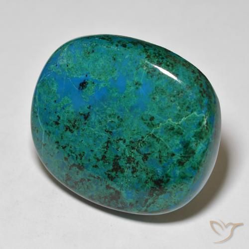 Chrysocolle Multicolore naturelle Coussin, 73.85 ct, Opaque