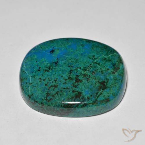 Chrysocolle Multicolore naturelle Coussin, 73.85 ct, Opaque