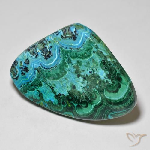 Chrysocolle Multicolore naturelle En forme de poire, 47.89 ct, Opaque