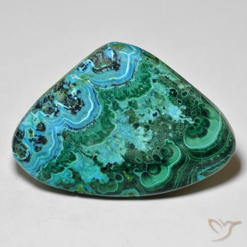 Chrysocolle Multicolore naturelle En forme de poire, 47.89 ct, Opaque