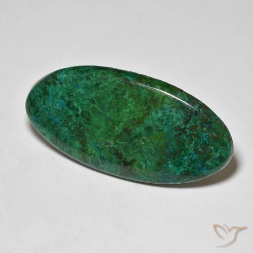 Chrysocolle Multicolore naturelle ovale, 24.75 ct, Opaque